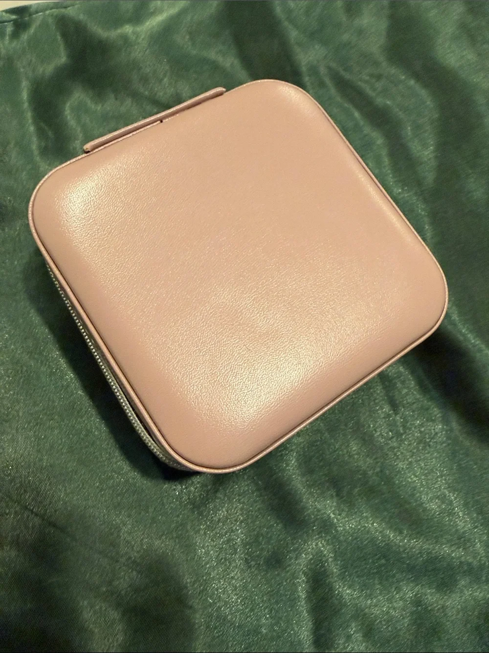Compact Pink Travel Jewelry Case